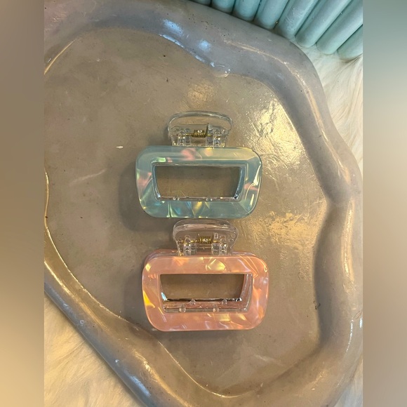 Pastel Hair Claw Clips SET - Picture 1 of 4